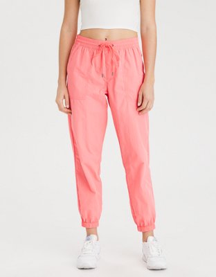 AE High-Waisted Nylon Windbreaker Pant