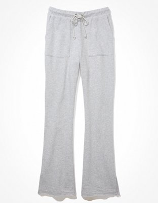 Gray Flared Sweatpants