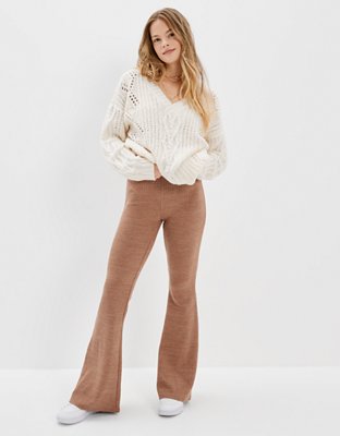 AE Super High-Waisted Sweater Flare Pant