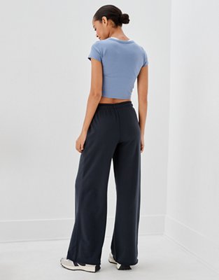 AE Fleece Wide-Leg Pant