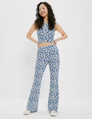 AE Super High-Waisted Knit Flare Pant