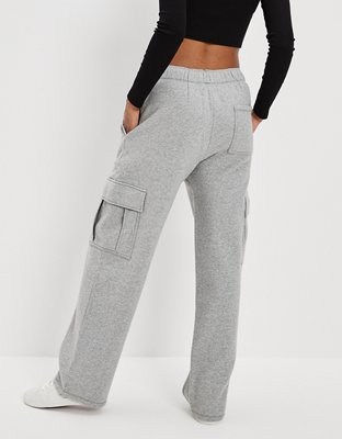 AE Fleece Wide-Leg Sweatpant
