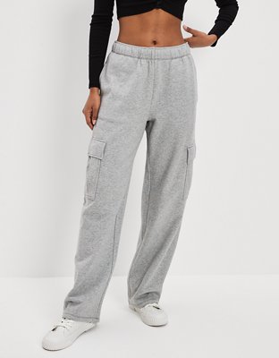 AE Fleece Wide-Leg Sweatpant