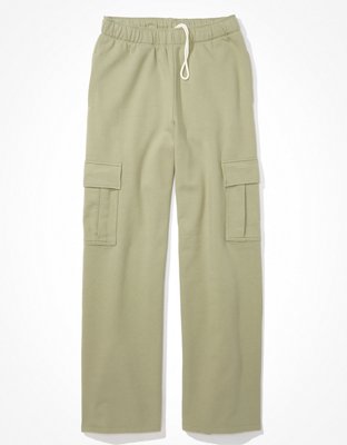 AE Fleece Wide-Leg Sweatpant