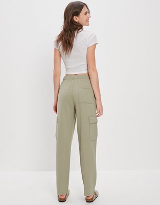 AE Fleece Wide-Leg Sweatpant