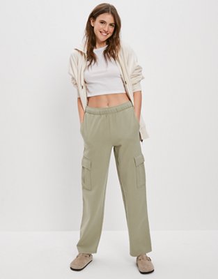 AE Fleece Wide-Leg Sweatpant