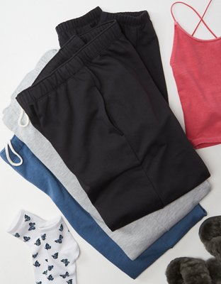 Женские брюки American Eagle AE Fleece Baggy Jogger — фото 5
