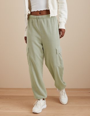 Women's Green Cargo Pants: Baggy Green Cargo Joggers & Pants