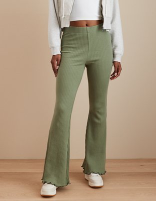 Vintage High Waist Flare Flare Leggings Crossover With Bell Bottom