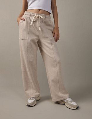 Live the Process Womens Solid Drawstring Wide Leg Sweatpants Beige Size  Small : r/gym_apparel_for_women