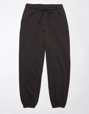 Washed Black Oversized Sweatpants x Baggy Fit - AETERIUS