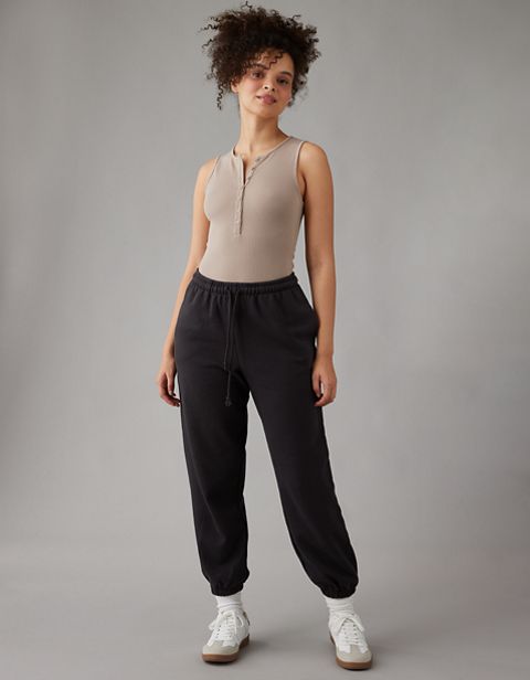 Женские брюки American Eagle AE High-Waisted Baggiest Fleece Jogger