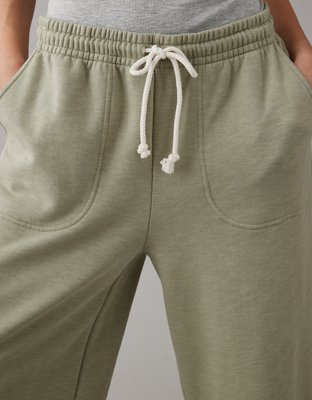 Женские брюки American Eagle AE High-Waisted Baggy Wide-Leg Sweatpant — фото 5