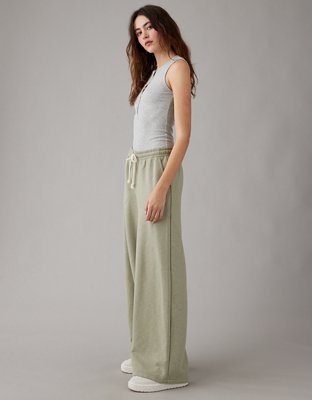 Женские брюки American Eagle AE High-Waisted Baggy Wide-Leg Sweatpant — фото 4