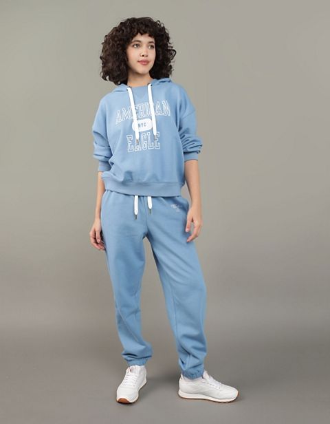 Женские брюки American Eagle AE Fleece Graphic Baggy Jogger