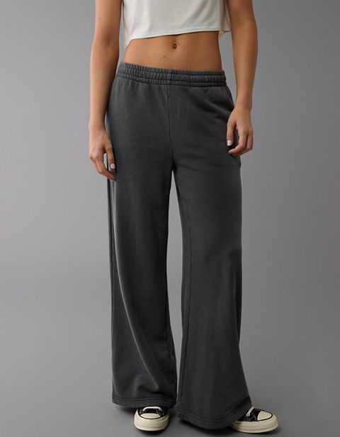 Женские брюки American Eagle AE Knit Baggy Wide-Leg Sweatpant