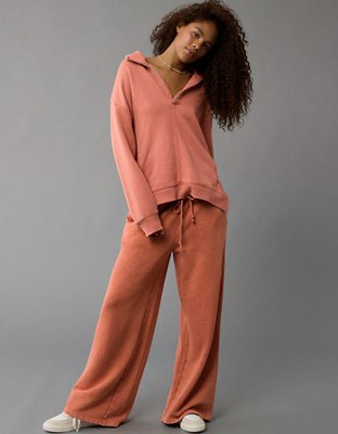 AE Baggy Wide-Leg Sunset Fleece Sweatpant