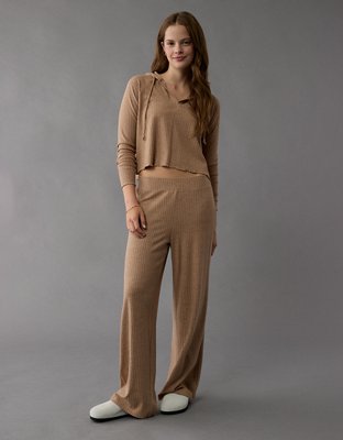 AE High-Waisted Knit Lounge Pant | American Eagle