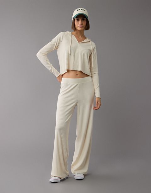 Женские брюки American Eagle AE High-Waisted Knit Lounge Pant