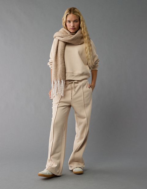 Женские брюки American Eagle AE Everyday Luxe Wide-Leg Sweatpant