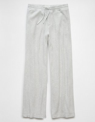 AE Fleece Waffle Wide-Leg Pant