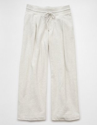 AE Fleece Wide-Leg Sweatpant Trouser