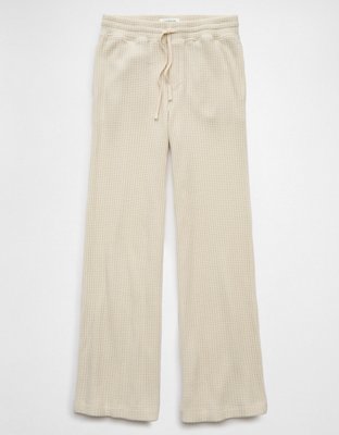 Женские брюки American Eagle AE Fleece Waffle Wide-Leg Pant — фото 4
