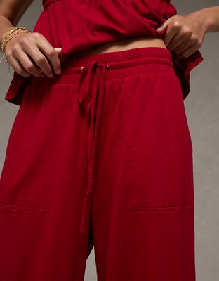Pantalon à taille haute en tricot Vive le soleil AE