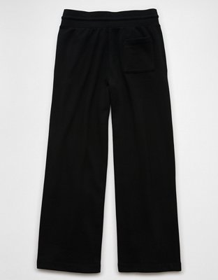 AE Fleece Wide-Leg Sweatpant Trouser