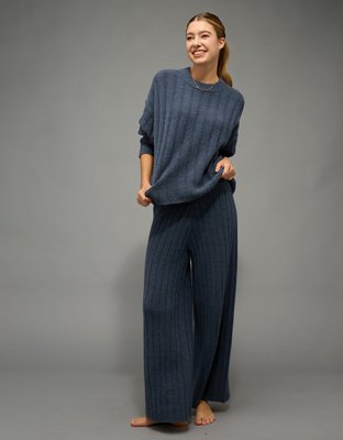 AE Ribbed Wide Leg Pant