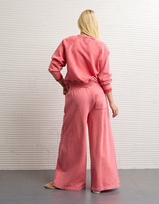 AE Everyday Luxe Wide-Leg Sweatpant