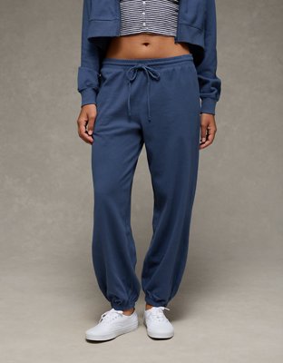 Женские брюки American Eagle AE Lightweight Jogger, цвет: Глубокий морской синий — фото 4