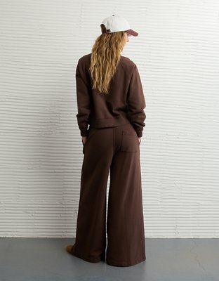 AE Everyday Luxe Wide-Leg Sweatpant