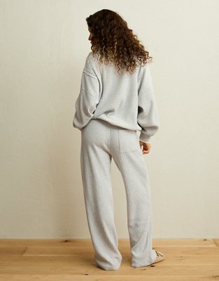 AE Big Hug Waffle Wide Leg Sweatpant