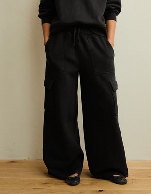 Pantalon cargo en molleton à jambe large Luxe de tous les jours AE