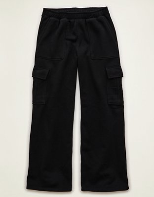 AE Everyday Luxe Cargo Wide-Leg Sweatpant
