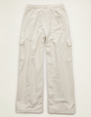 AE Everyday Luxe Cargo Wide-Leg Sweatpant