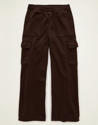 AE Everyday Luxe Cargo Wide-Leg Sweatpant
