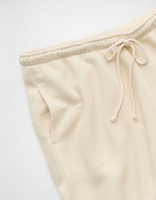 Женские брюки American Eagle AE Low-Rise Campus Jogger, цвет: Кремовый — фото 5