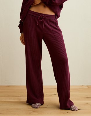 AE Big Hug Waffle Wide-Leg Pant