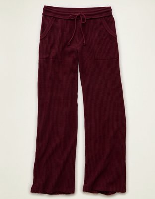 AE Big Hug Waffle Wide-Leg Pant