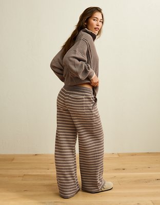 AE Big Hug Waffle Wide-Leg Pant
