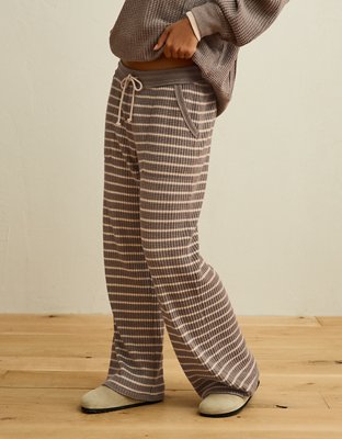 AE Big Hug Waffle Wide-Leg Pant