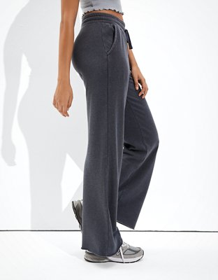 Женские брюки American Eagle AE Fleece Skater Wide Leg Pant — фото 4