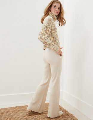 AE Waffle Super High-Waisted Flare Pant