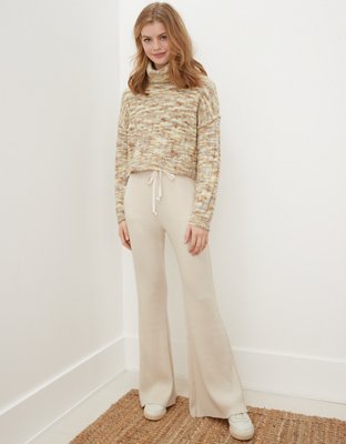 AE Waffle Super High-Waisted Flare Pant