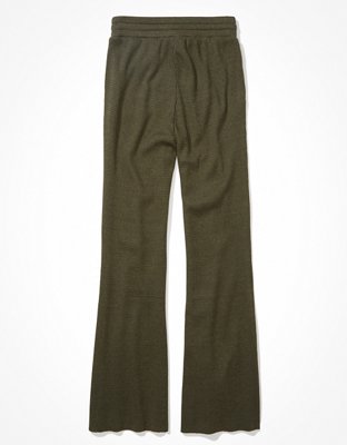 AE Waffle Super High-Waisted Flare Pant