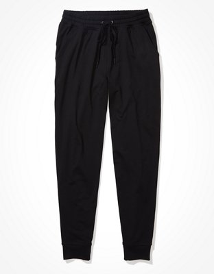 american eagle joggers black