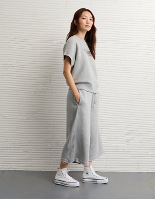 Pantalon culotte en tricot extensible AE