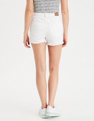AE High-Waisted Denim Midi Short